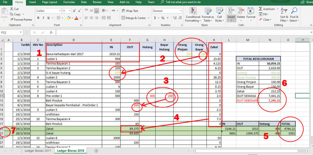 Contoh Pengurusan Kewangan Perniagaan Guna Excel  Blog Pakej.MY