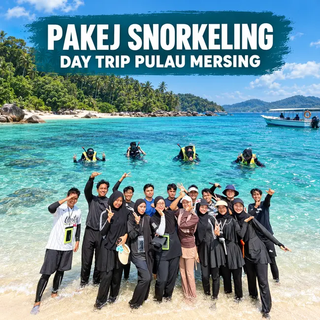 Pakej Snorkeling Day Trip Pulau Mersing