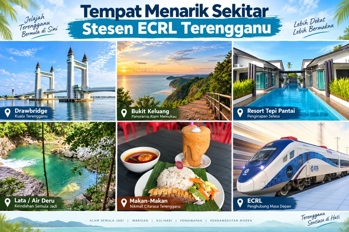 Tempat Menarik Sekitar Stesen ECRL Terengganu